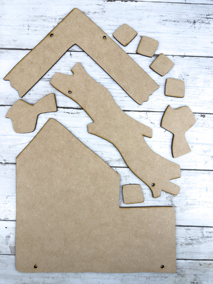 Saltbox House Hanging Sign DIY Kit