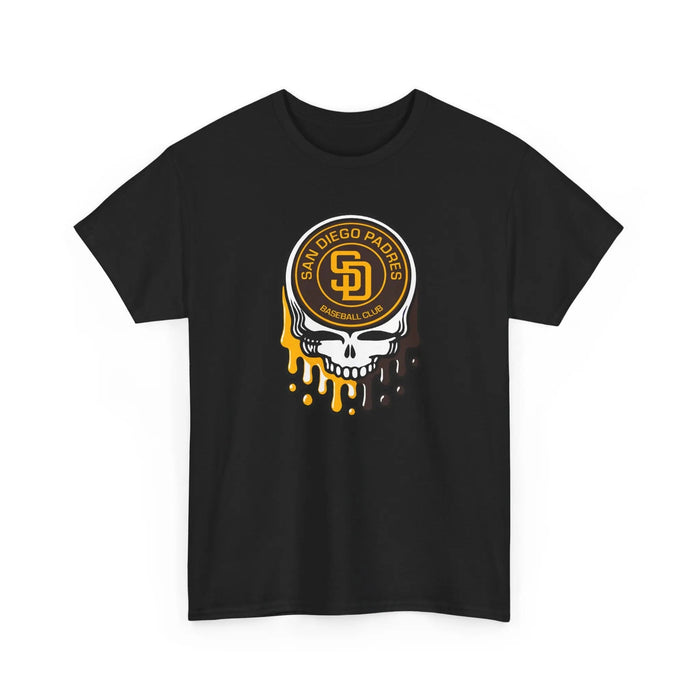San Diego Padres Logo Dripping Stealie T-Shirt - Smokin Resin Company