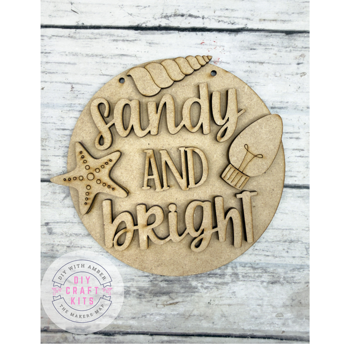 Sandy and Bright 5 in Round DIY Kit