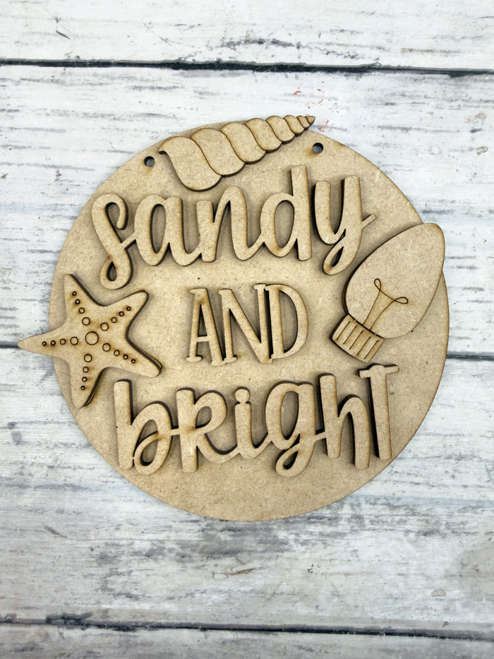 Sandy and Bright 5 in Round DIY Kit