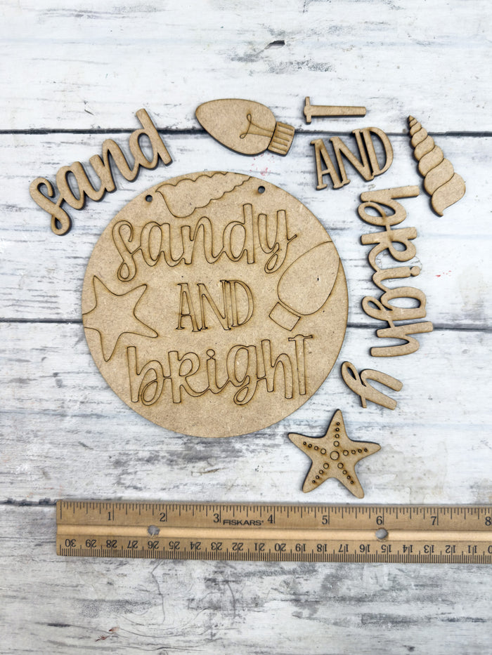 Sandy and Bright 5 in Round DIY Kit