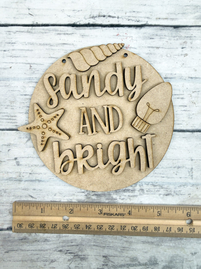 Sandy and Bright 5 in Round DIY Kit