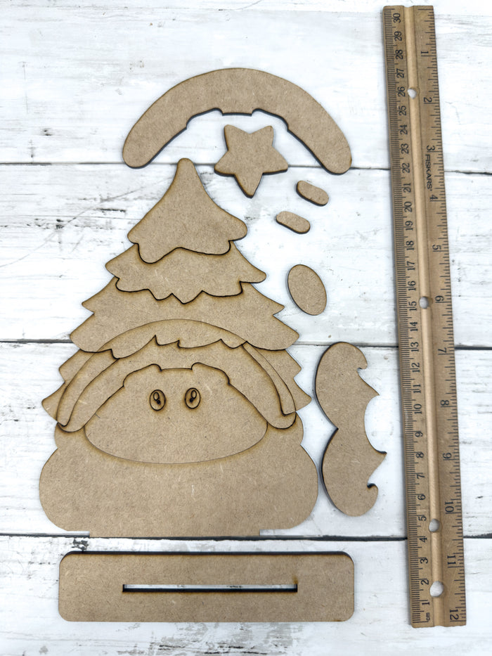 Santa Face Christmas Tree DIY Kit
