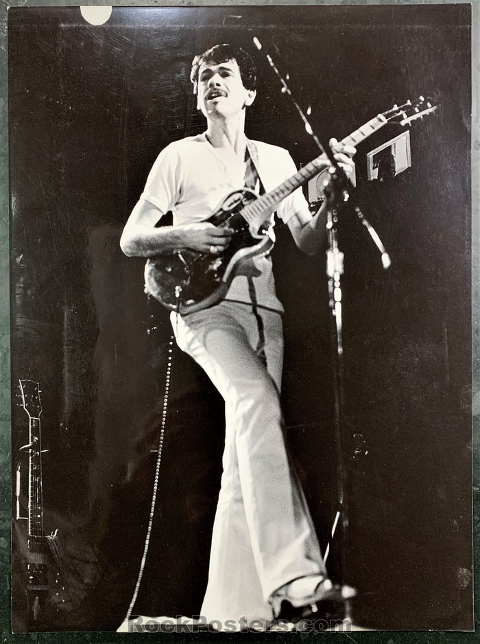 Santana - Black & White Live Concert Photograph -  Near Mint - SF Rock Posters & Collectibles