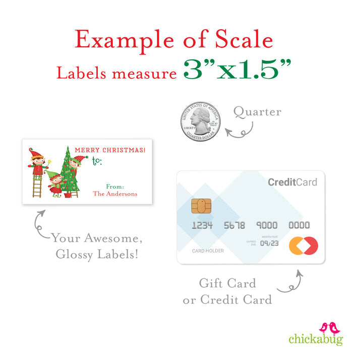 Santa's Elves Christmas Gift Labels