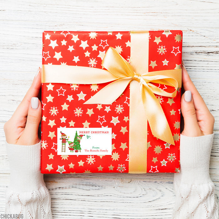 Santa's Elves Christmas Gift Labels
