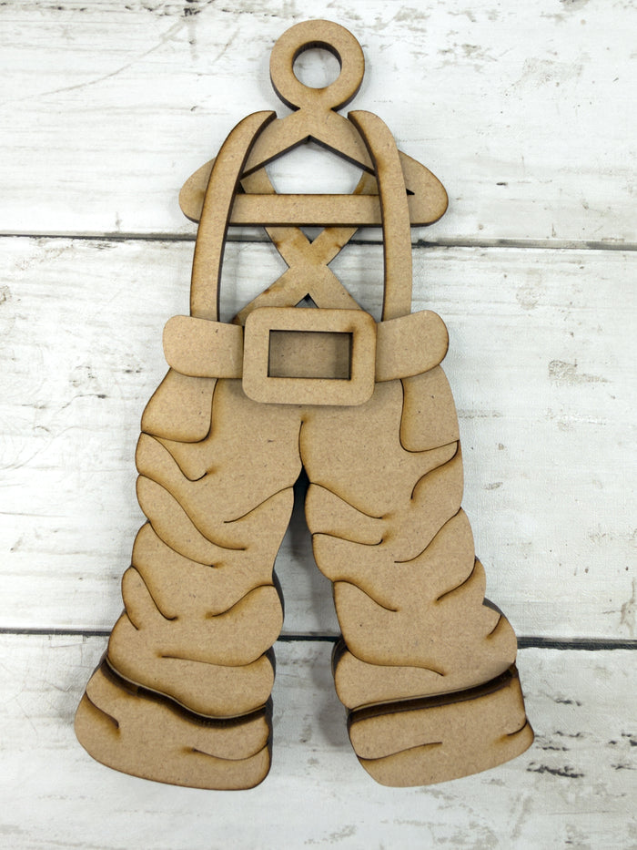 Santa's Overalls Ornament DIY Kit