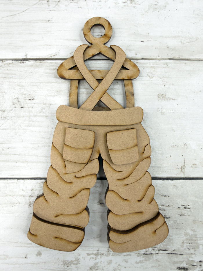 Santa's Overalls Ornament DIY Kit