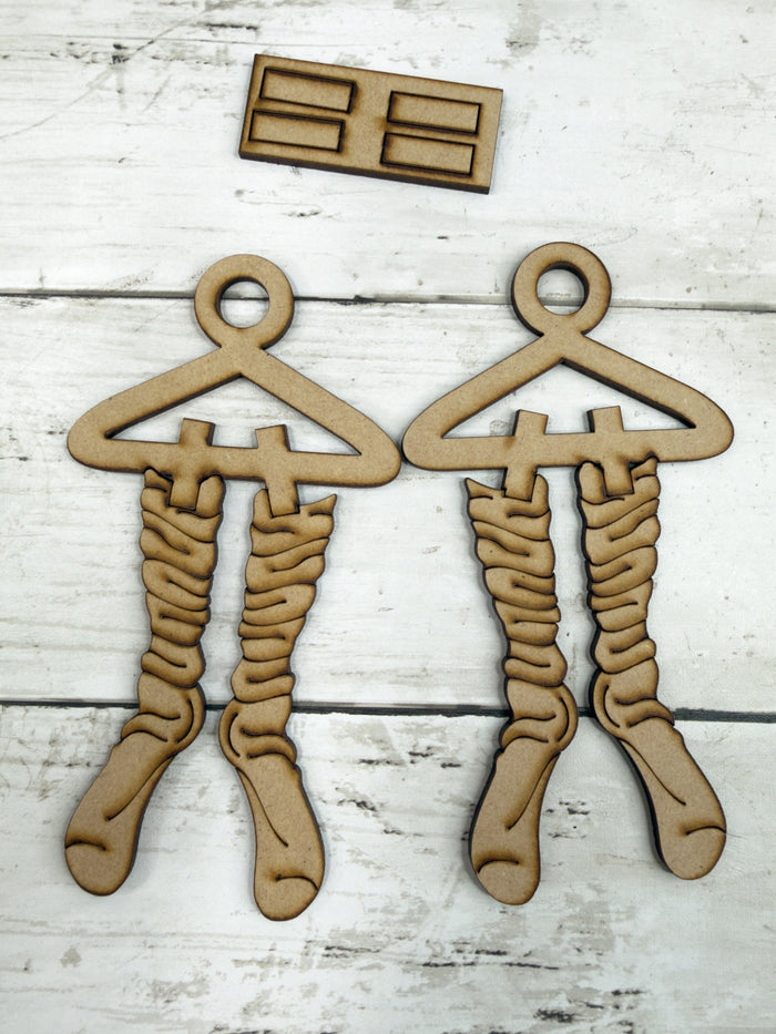 Santa's Socks Ornament DIY Kit