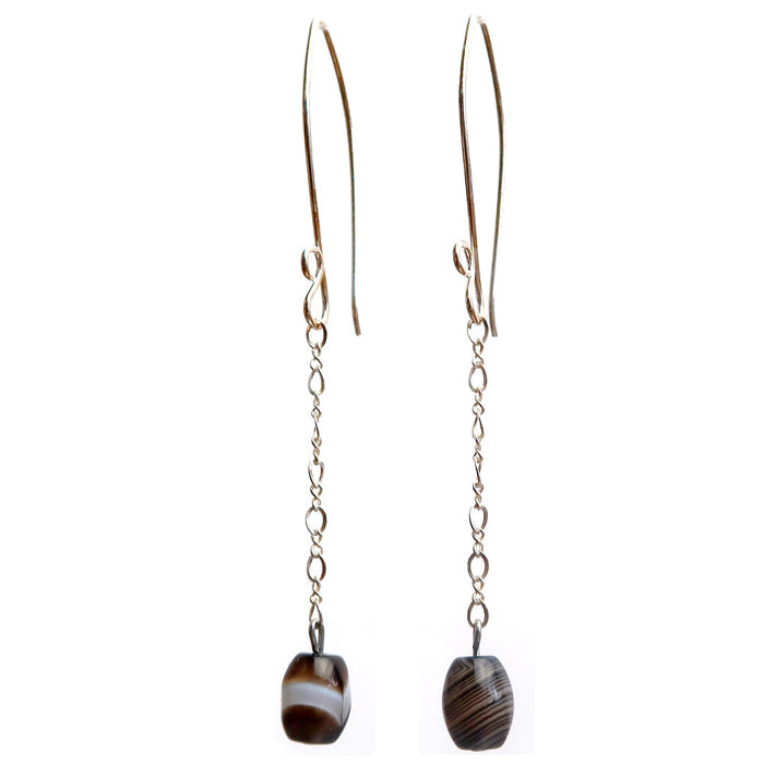 Sardonyx Earrings Your Stunning Style Long Sterling Silver