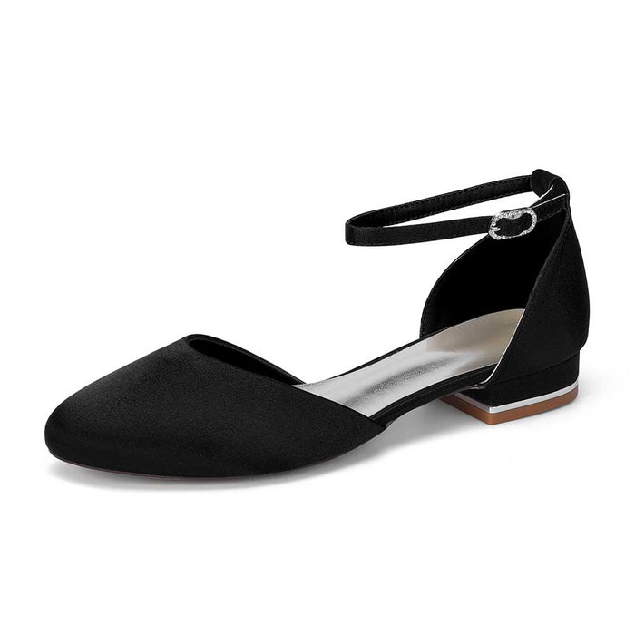 Satin Ankle Strap Wedding Flats – Elegant, Comfortable & Effortlessly Chic