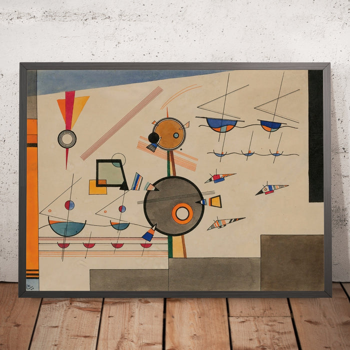 A framed image of
