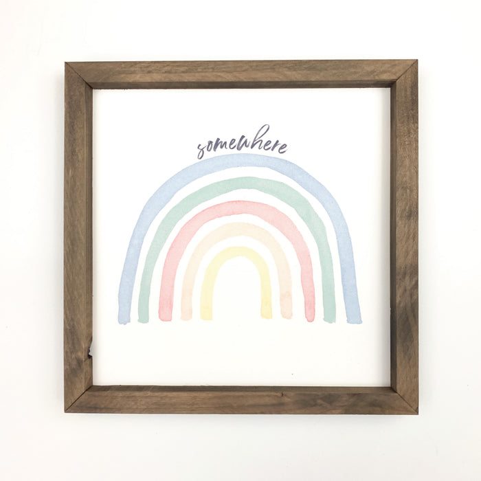 Script Somewhere Framed Art