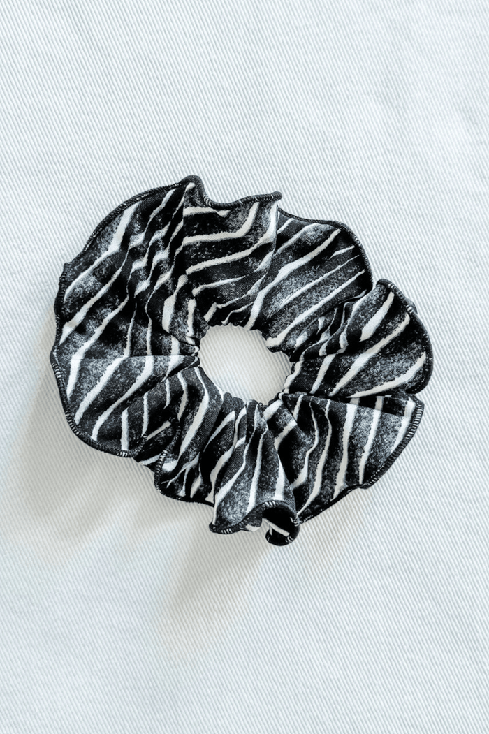 Charcoal Ikat Print