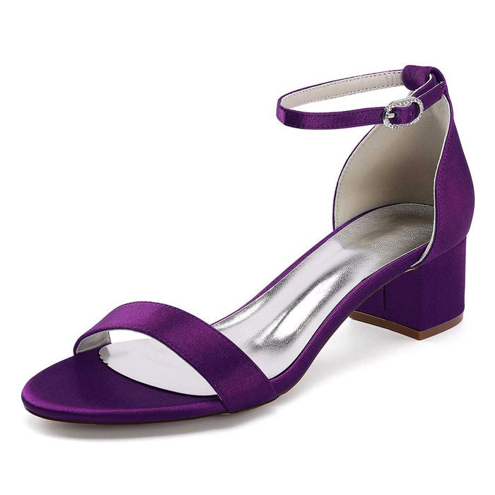 SD-HK Chunky Heel Wedding Sandals for Elegant Style