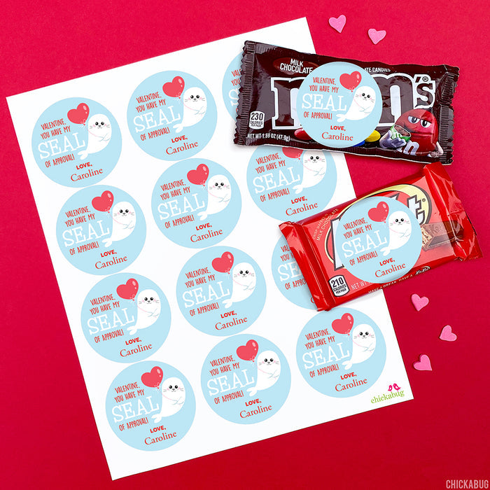 Seal of Approval Valentine's Day Stickers