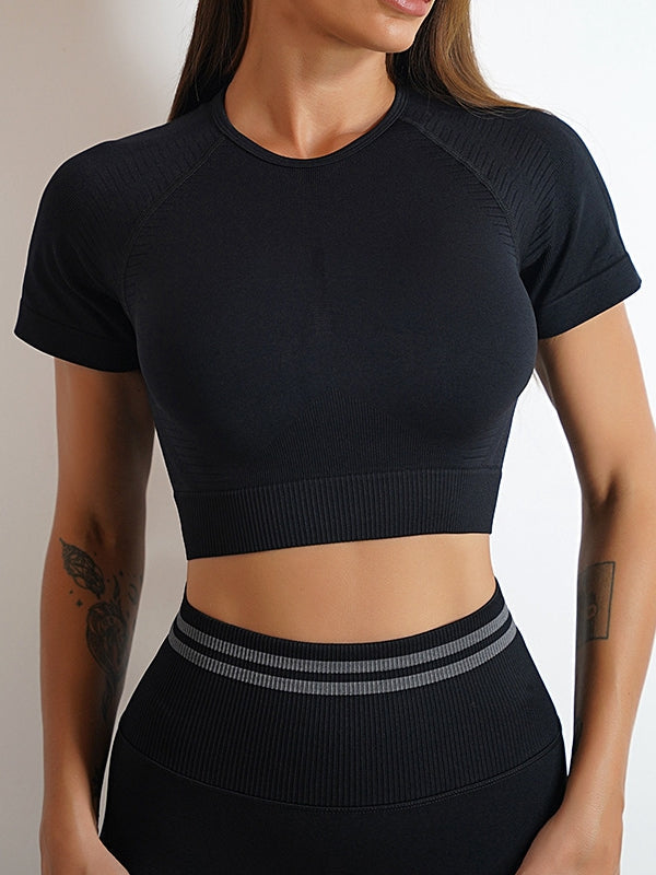 Black / S / Short Sleeves