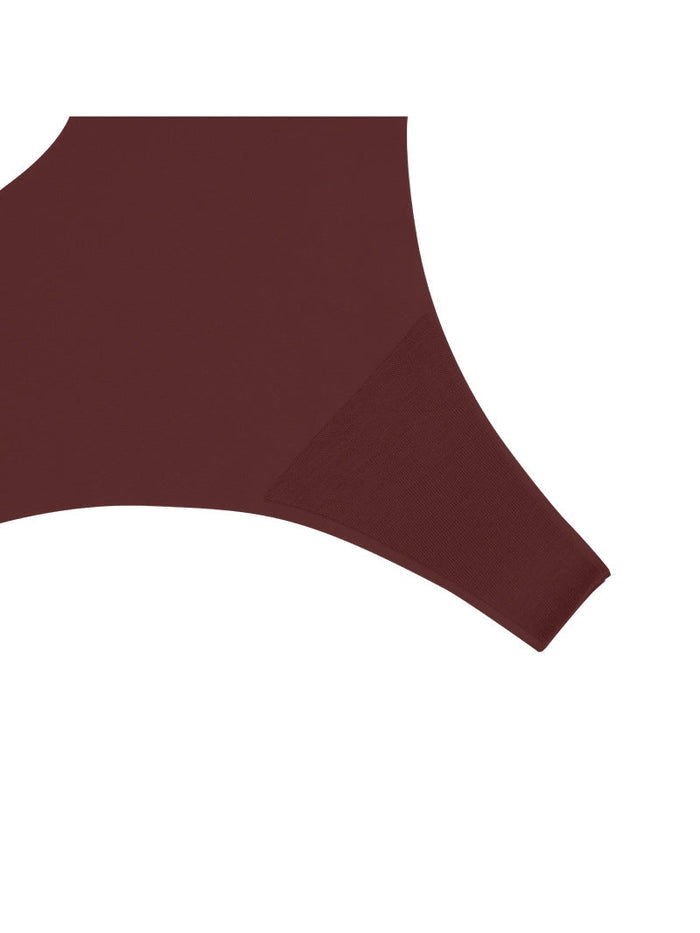 Seamless V-shape waisted T-back Underwear