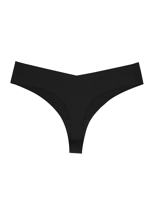 Seamless V-shape waisted T-back Underwear