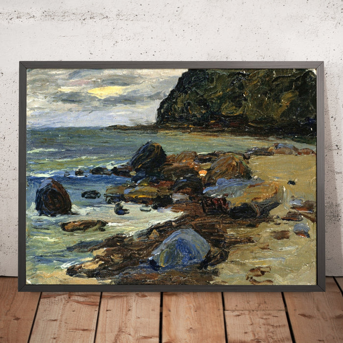 A framed image of