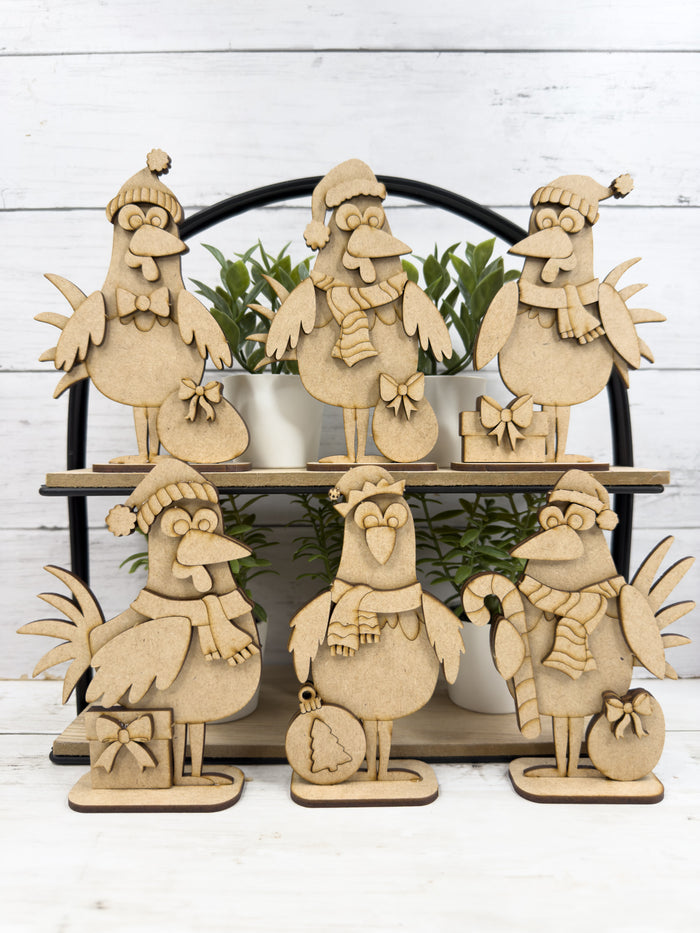 Set Chicken Christmas Friends DIY Kit