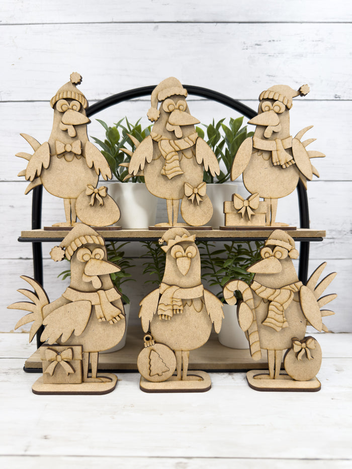 Set Chicken Christmas Friends DIY Kit