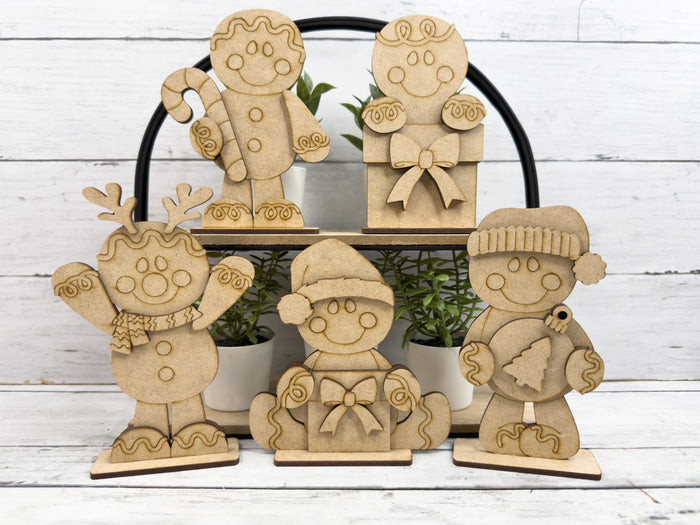 Set Gingerbread Christmas Friends DIY Kit