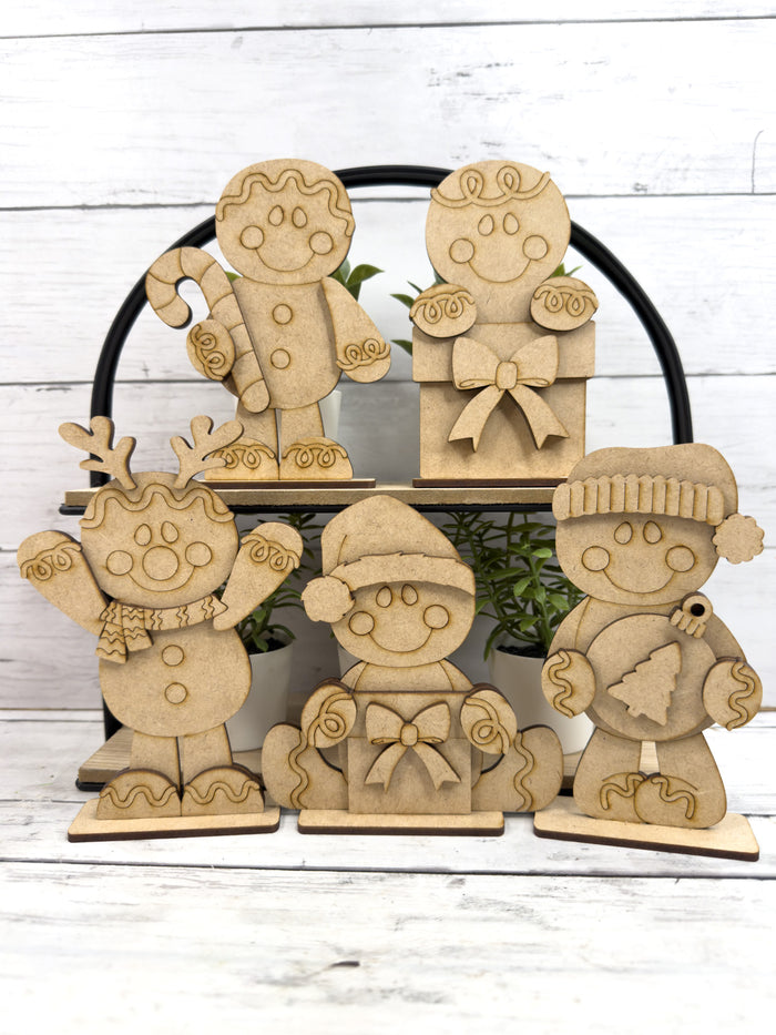 Set Gingerbread Christmas Friends DIY Kit
