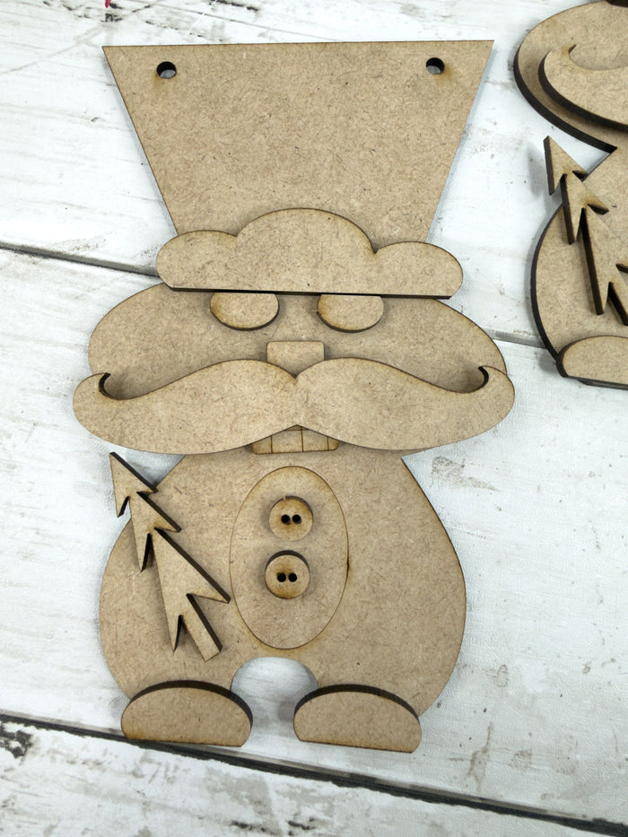 Set of 3 Primitive Nutcracker Ornaments Kit