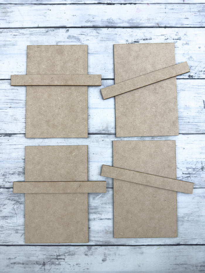 Set of Planks with hat pieces DIY Kit