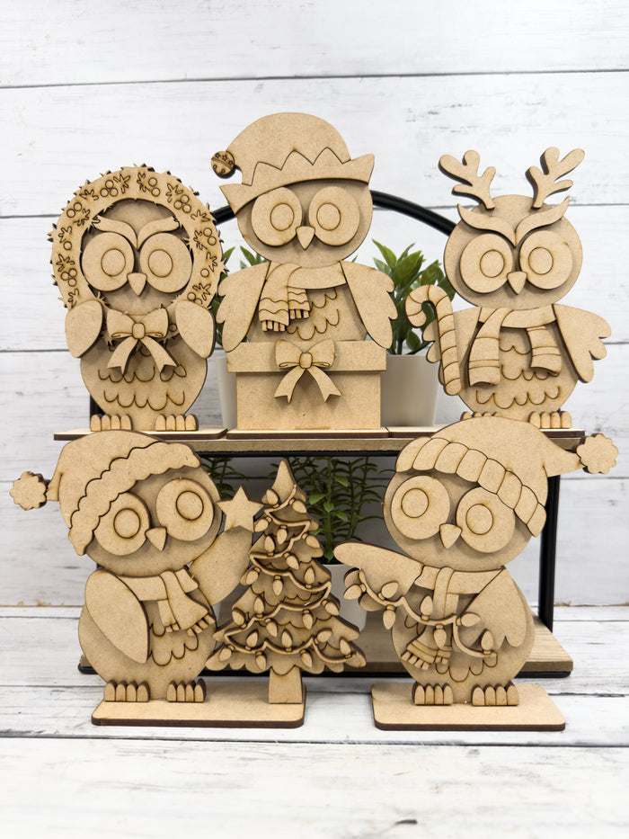 Set Owl Christmas Friends DIY Kit