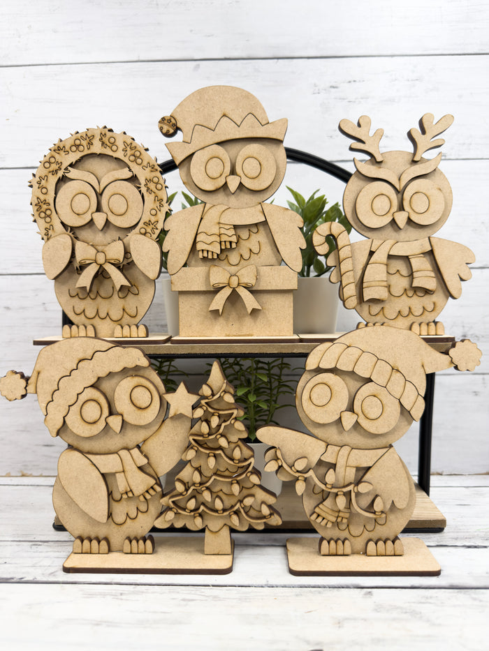 Set Owl Christmas Friends DIY Kit