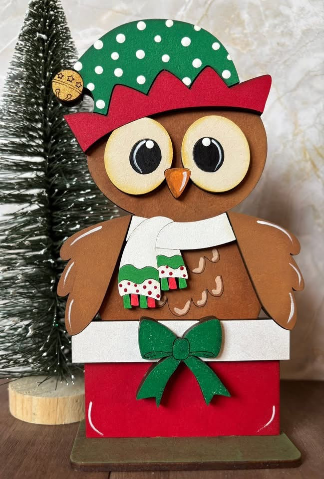 Set Owl Christmas Friends DIY Kit