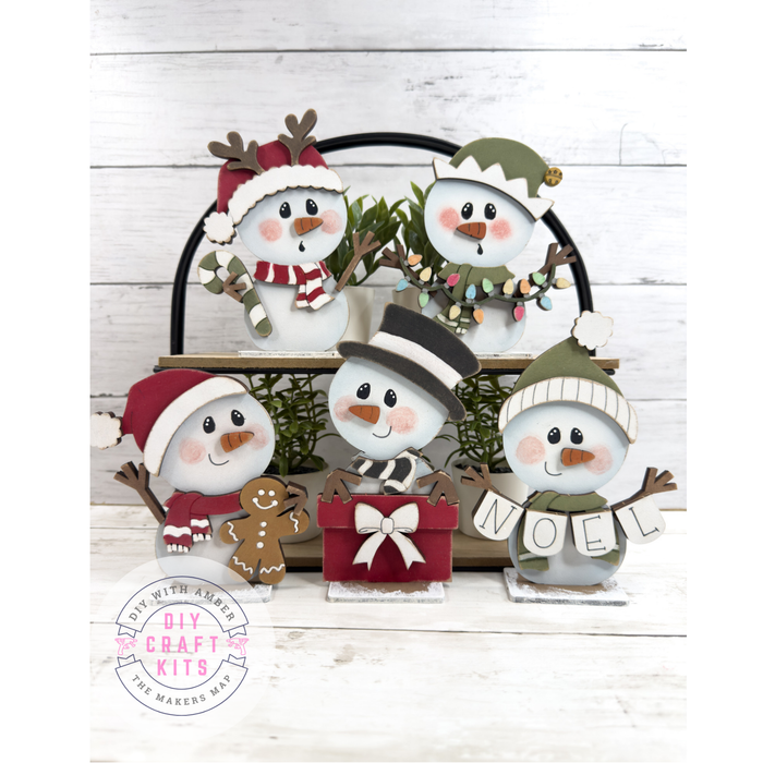 Set Snowman Christmas Friends DIY Kit