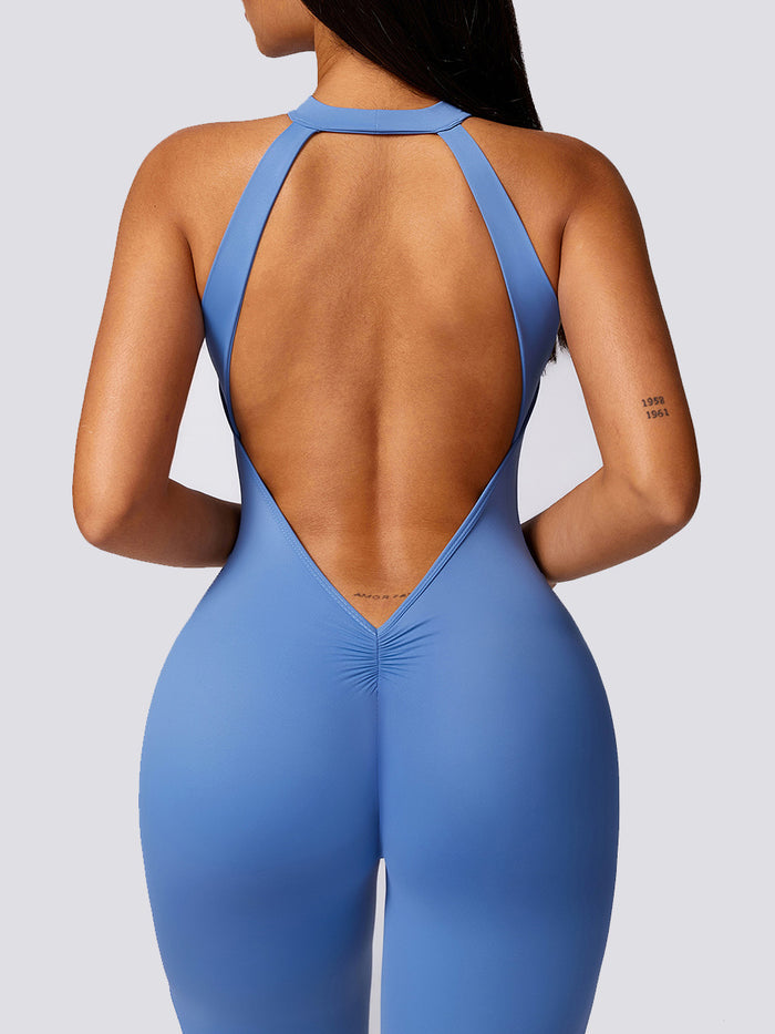Sexy Backless Scrunch Bum Jumpsuit