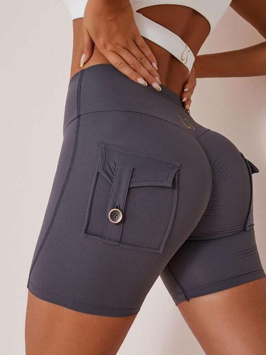 Sexy Cutout Pocket Short Tracksuit