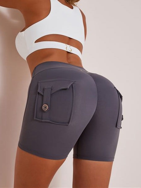Sexy Cutout Pocket Short Tracksuit
