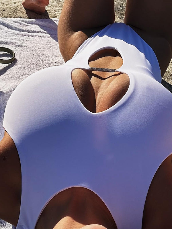 Sexy Hollow Out Backless One Piece