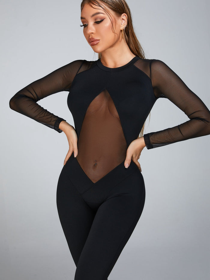 Sexy Mesh Jumpsuit