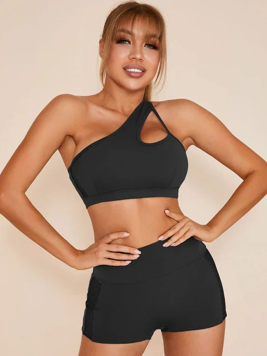 Black / S / Shorts+Bras