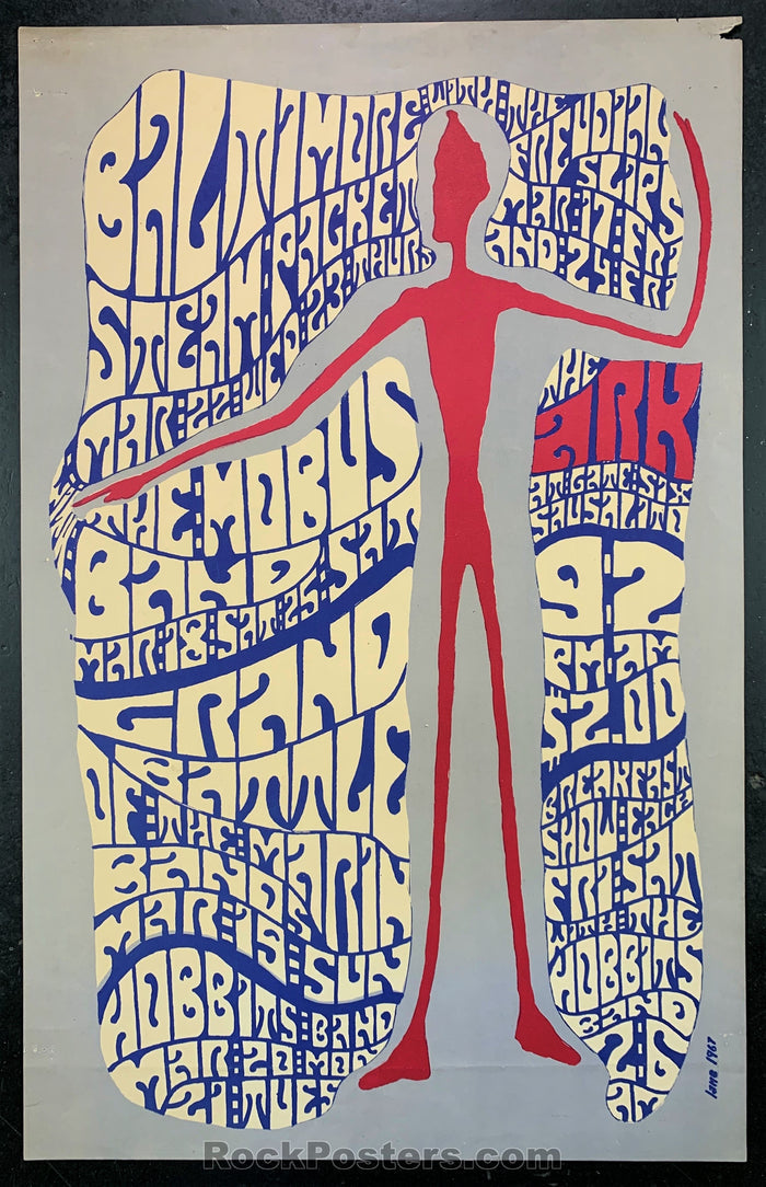 AUCTION - Battle of the Bands - 1967 Original Poster - The Ark - Condition - Very Good-78233-51504