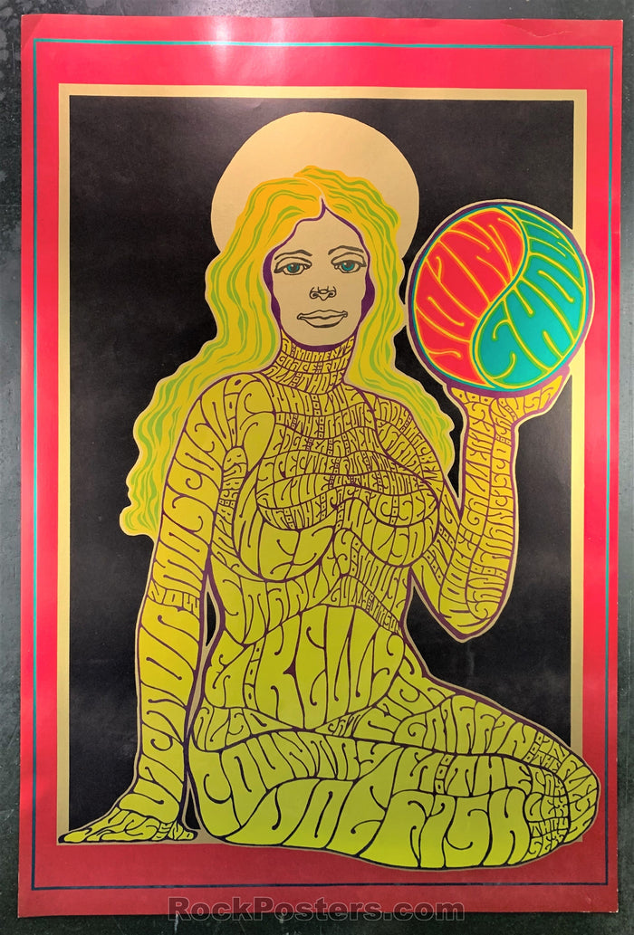 AUCTION - AOR 2.349 - Joint Show Wes Wilson Original Foil Poster 1967 - Moore Gallery - Condition - Near Mint Minus-77876-51540