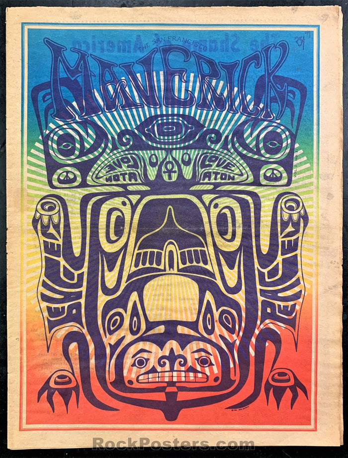 AUCTION - Psychedelic - Haight Ashbury Maverick Number Three - 1967 Underground  Newspaper - Excellent-225231-135948