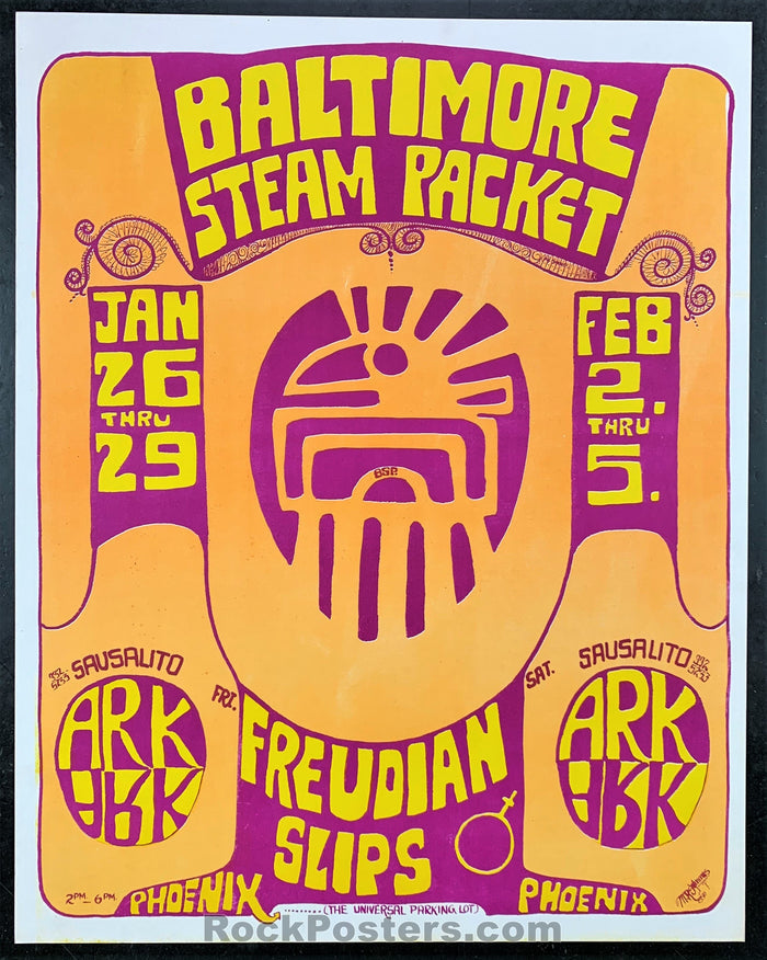 AUCTION - Baltimore Steam Packet - 1967 Original Poster - The Ark - Condition - Near Mint-78230-51564