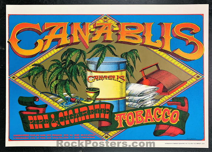 AUCTION - AOR 2.230 - Rick Griffin Can-a-blis Pot Original Poster - Condition - Mint-77563-51573
