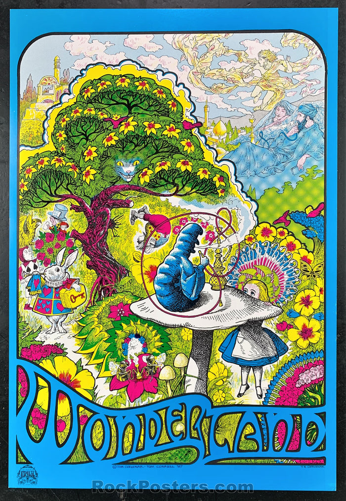 AUCTION - Alice In Wonderland - 1967 Original Psychedelic Poster - Condition - Near Mint-77879-51583
