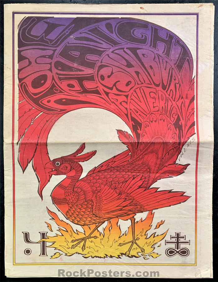 AUCTION - Psychedelic - Haight Ashbury Maverick Number Five 1967 - Underground Newspaper  - Very Good-225232-136056