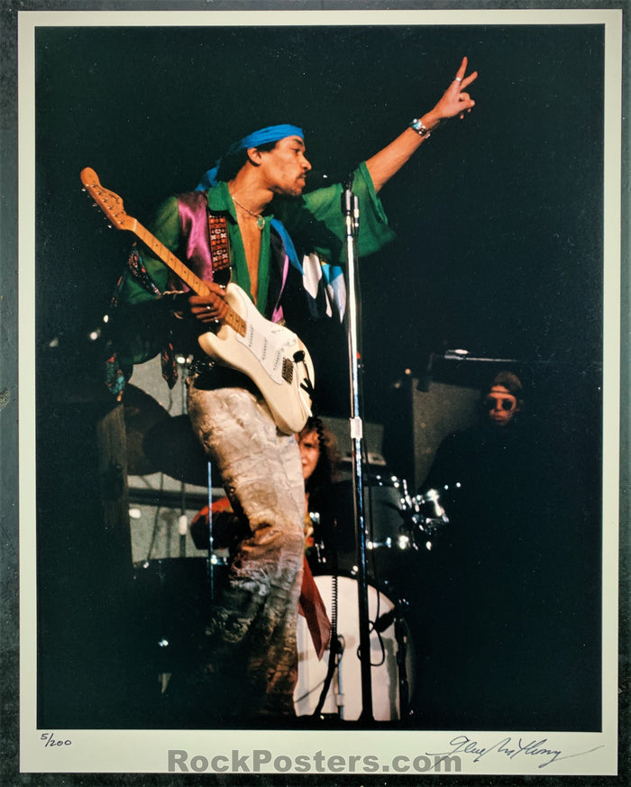 AUCTION - Jimi Hendrix - 1968 Gene Anthony 5/200 Photograph  - Winterland - Condition - Near Mint-78167-51597