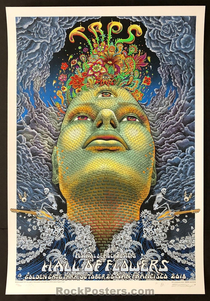 AUCTION - Emek TRPS  - 20th Anniversary San Francisco '18 Silkscreen Poster - Condition - Mint-75813-51628
