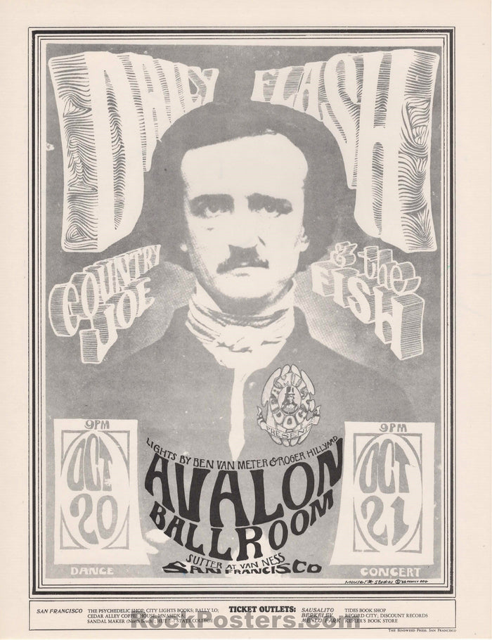 AUCTION - FD-31 - Country Joe and the Fish Variant 1966 Handbill - Avalon Ballroom - Mint-225918-136132